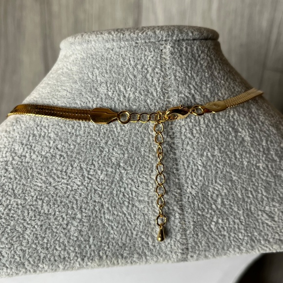 Kay Jewelers vintage 90s 14K gold chain with Square CZ stone - Picture 5 of 11